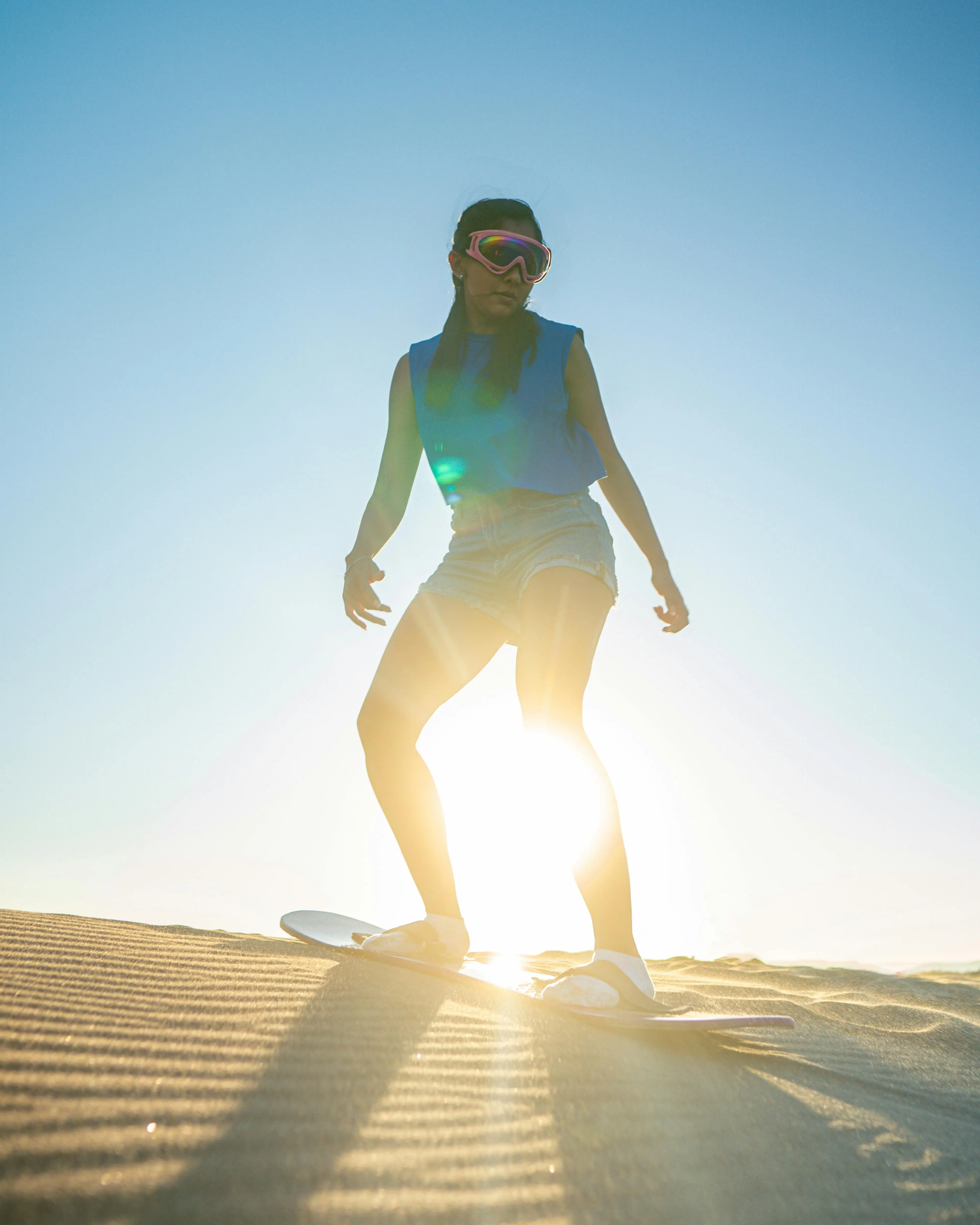 Sandboarding Action